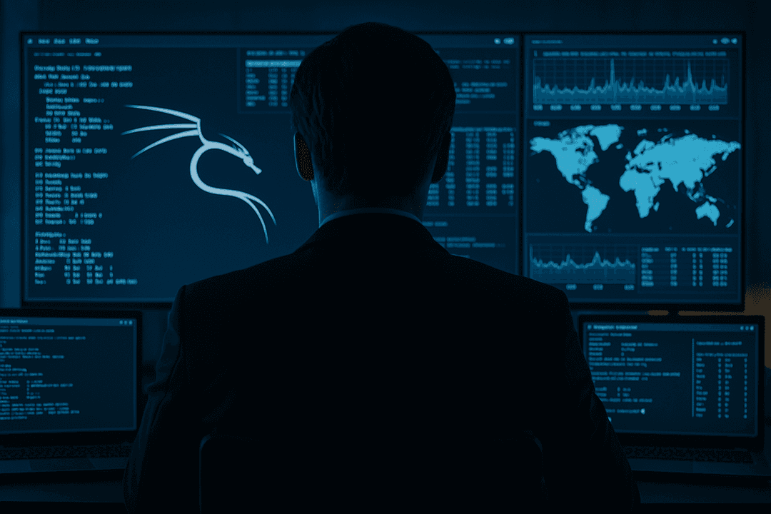 Cybersecurity solutions illustration